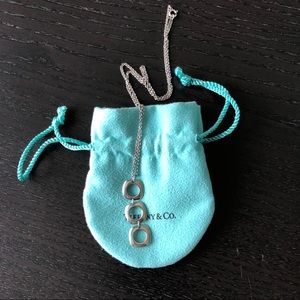 Authentic Tiffany Sterling Cushion Square Necklace